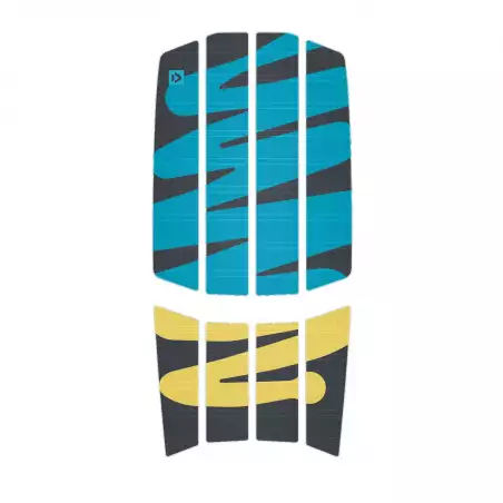 Duotone Kite DUOTONE TRACTION PAD TEAM FRONT - Dark Grey/Blue - Straps - Pads