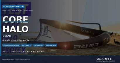 Core Halo 2026 : l'aile de wing polyvalente avec B